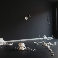 Susanne Petzold IN THE DARK PLACES im 3W1F Space Künstlerbund Dresden, Foto von Victoria Gentsch @materialmatters