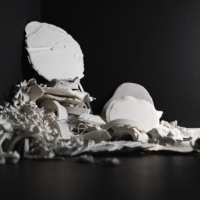 Susanne Petzold IN THE DARK PLACES im 3W1F Space Künstlerbund Dresden, Foto von Victoria Gentsch @materialmatters